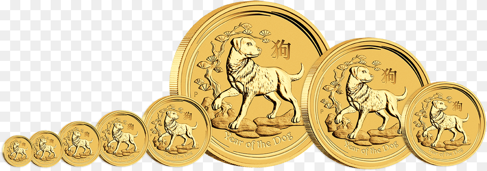 40 Unit Coin Lunar 2018, Animal, Canine, Dog, Mammal Png Image