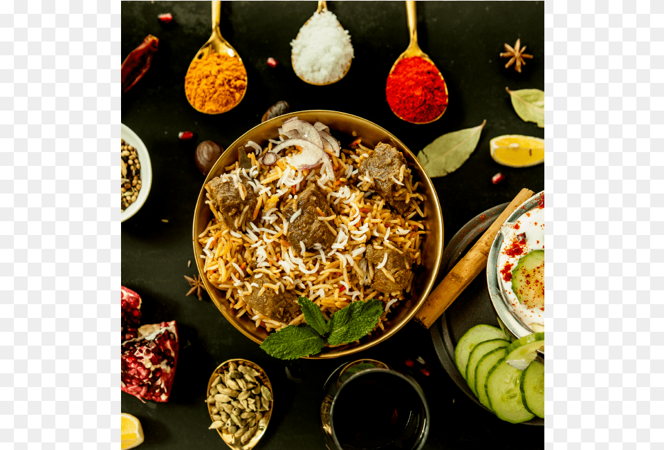 Biryani, Meal, Dish, Food, Food Presentation Png Image