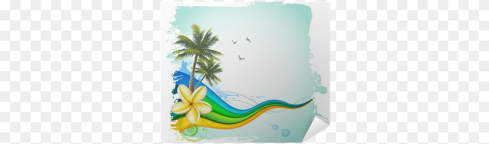 Tropical Background, Summer, Water, Sea, Painting Free Transparent Png