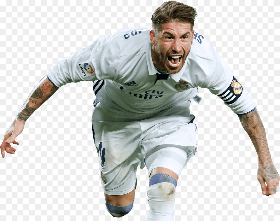 Sergio Ramos, Angry, Face, Head, Shouting Free Png Download