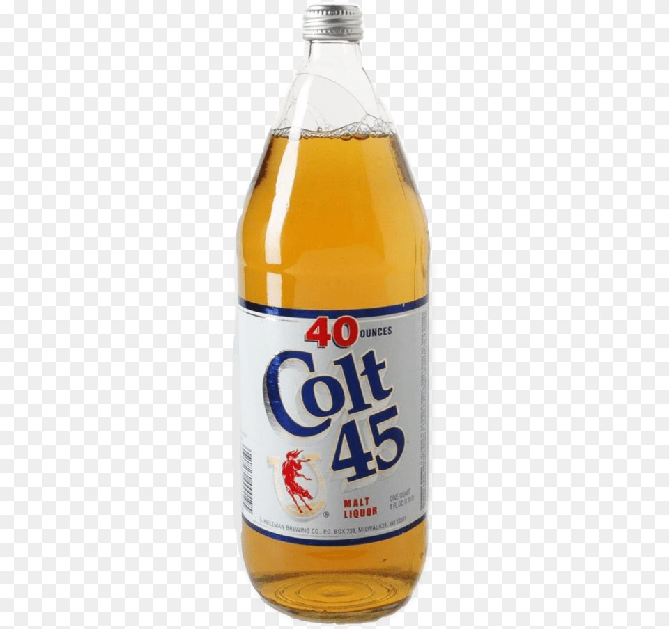 40oz Beer Glass Bottle, Alcohol, Beverage Free Png Download