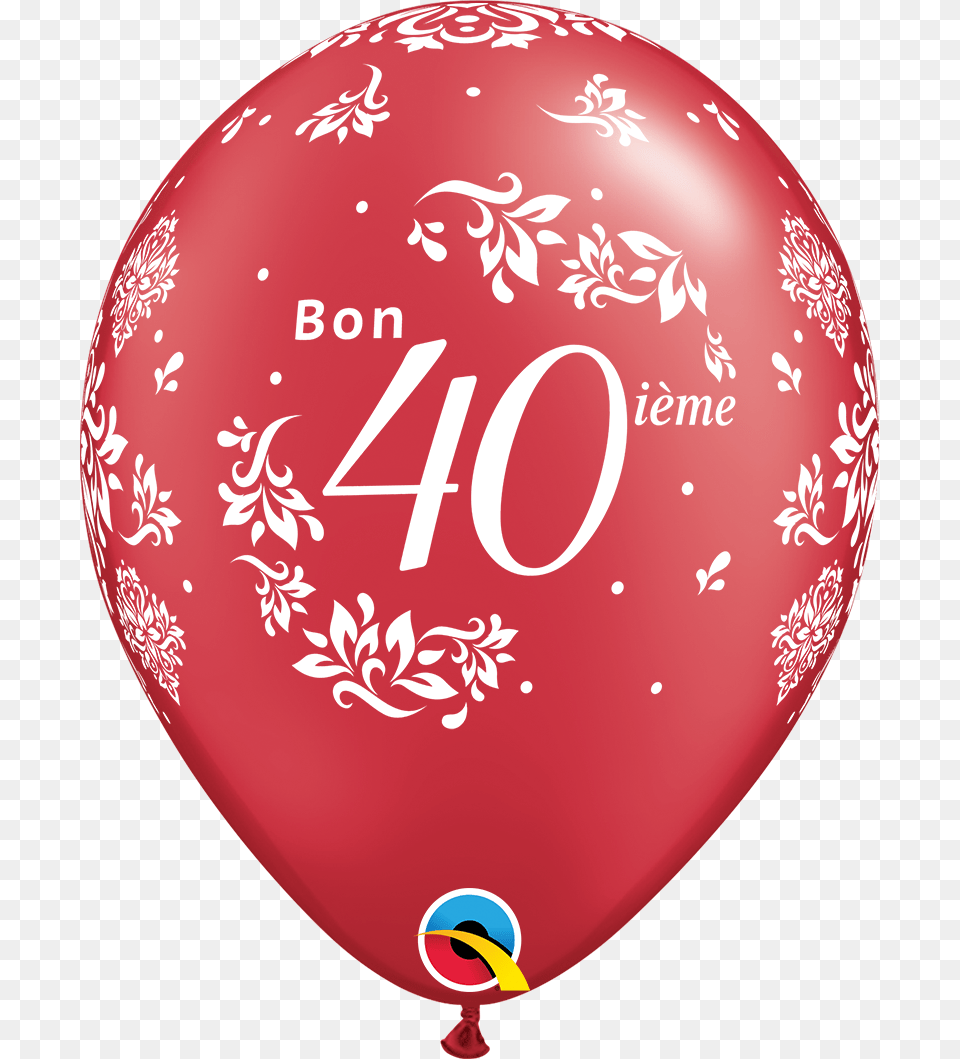 40th Anniversary Balloon Free Png Download