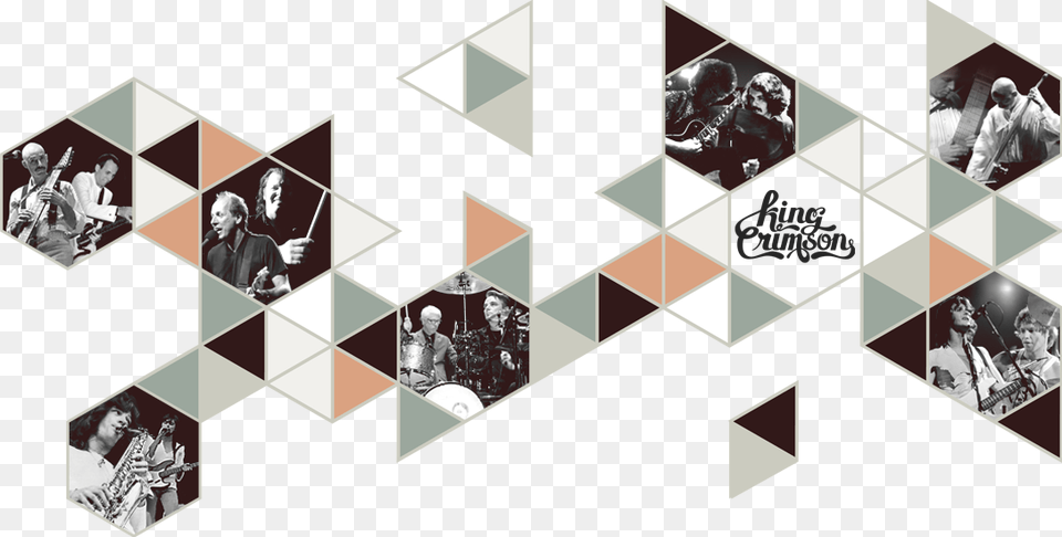 40th Anniversary King Crimson Usa Live, Art, Collage, Person, Graphics Free Png Download