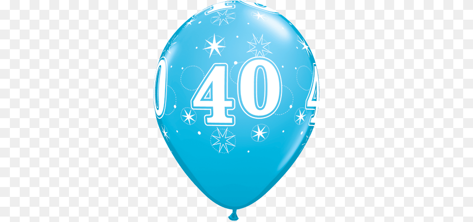 40th Birthday Balloon Latex Blue 6pk 50th Birthday Balloon Transparent, Symbol Free Png