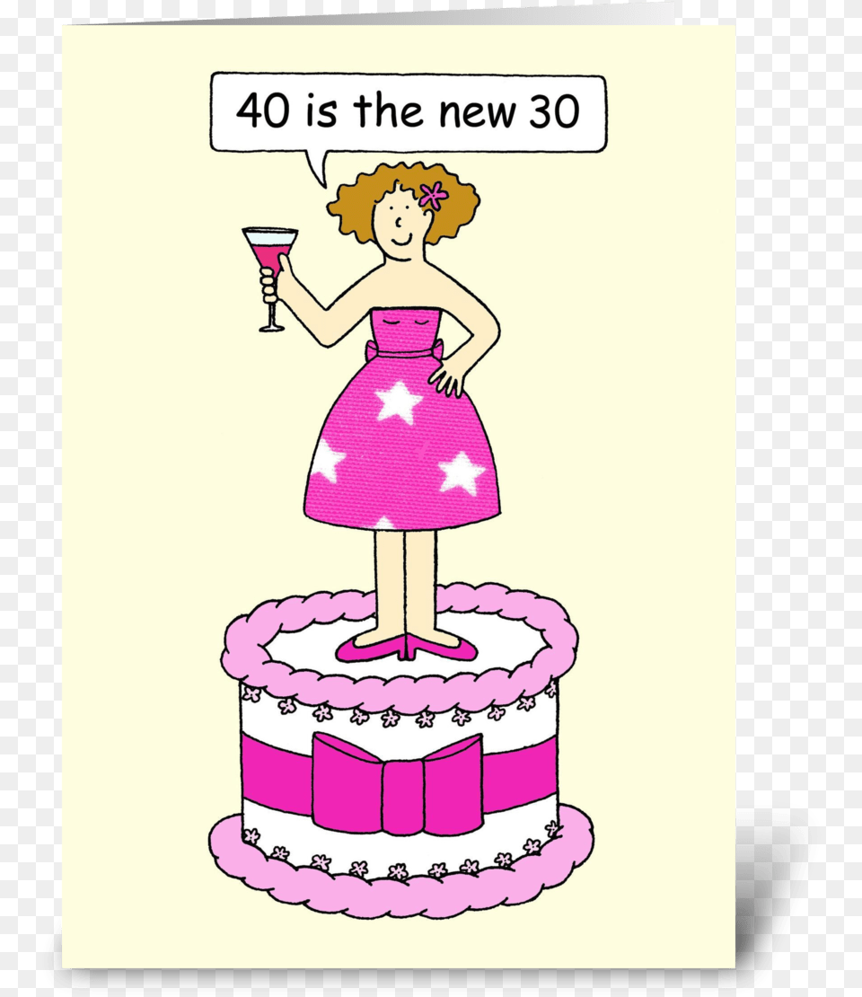 40th Birthday Humor 40 Is The New 38th Birthday Cake Funny, Baby, Person, Food, Dessert Free Png Download