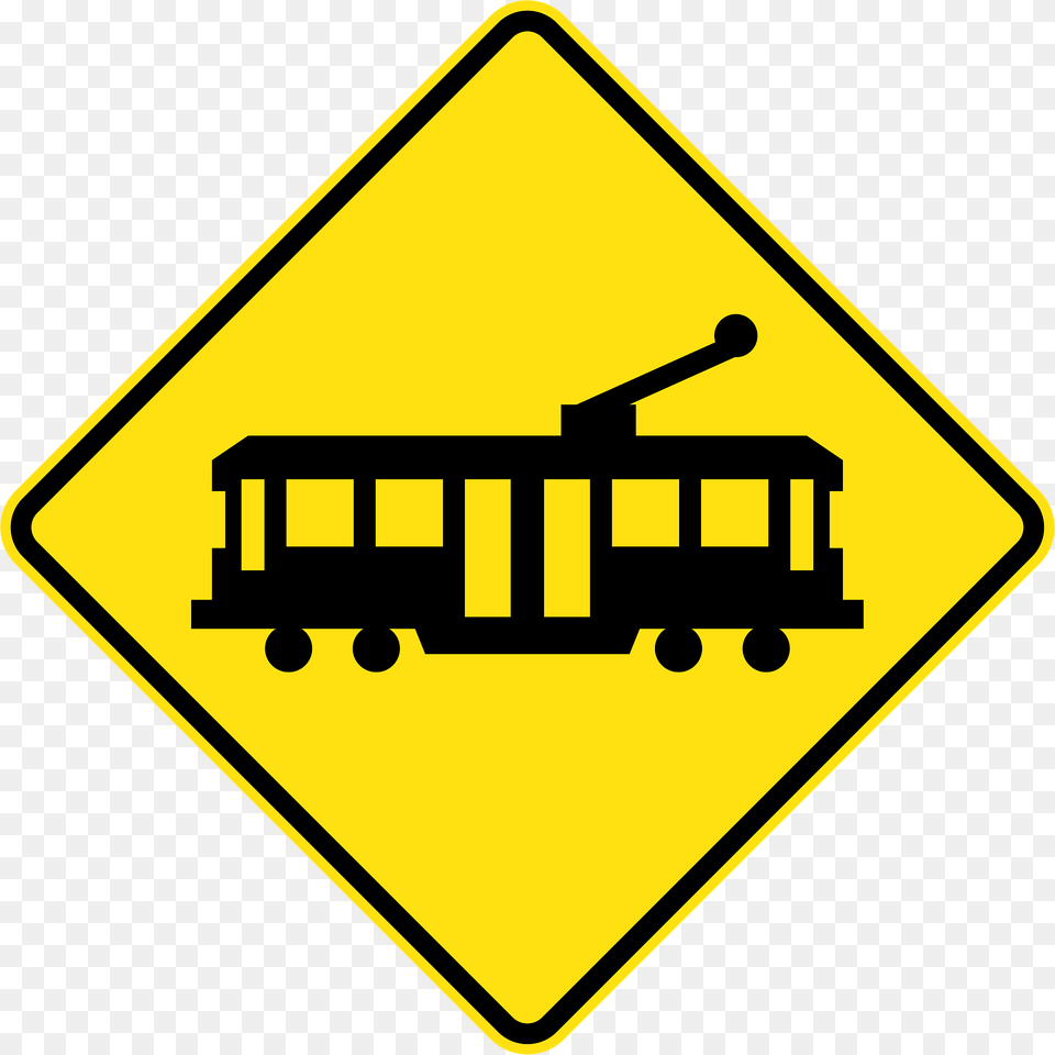 41 Tram Crossing Clipart, Sign, Symbol, Road Sign Free Transparent Png