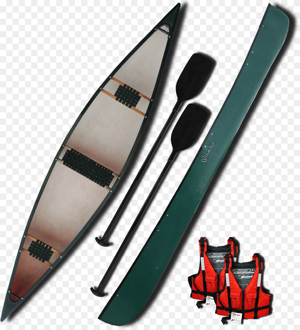 42 Riber 16 Open Canoe, Lifejacket, Vest, Clothing, Oars Png Image