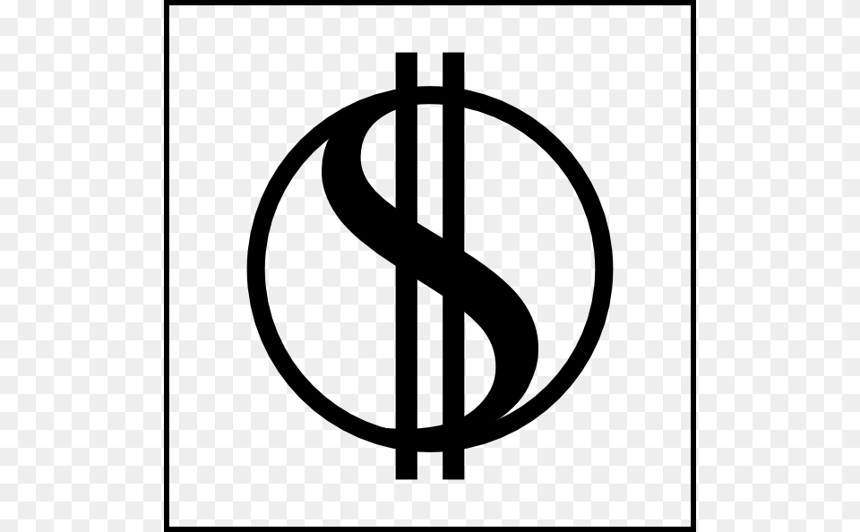 Signo De Dolar, Symbol, Stencil, Sign Png