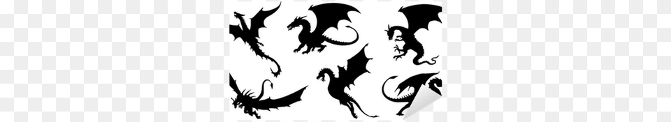 Dragon Silhouette, Animal, Fish, Sea Life, Shark Png