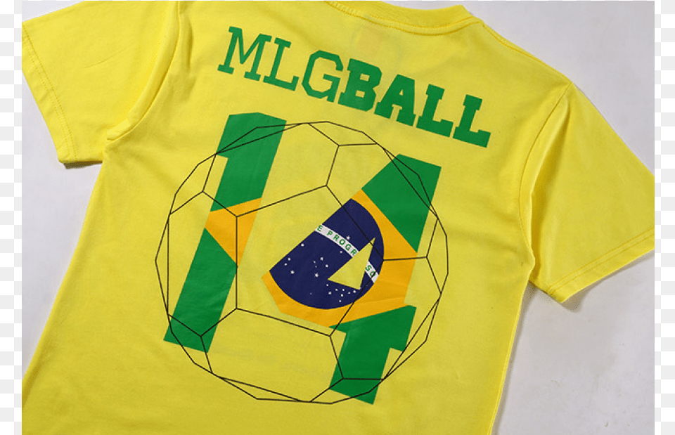 Brazil Soccer Logo, T-shirt, Clothing, Shirt, Sport Free Png Download
