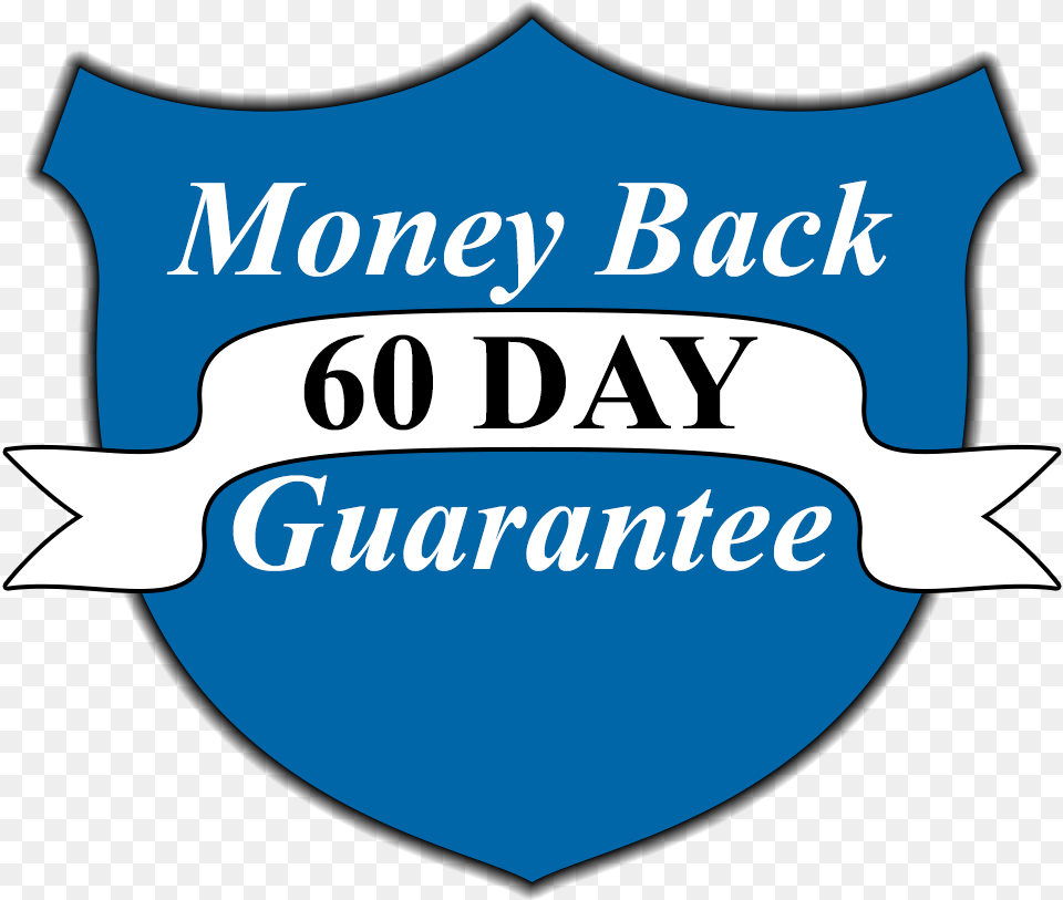 60 Day Money Back Guarantee, Badge, Logo, Symbol, Person Free Transparent Png