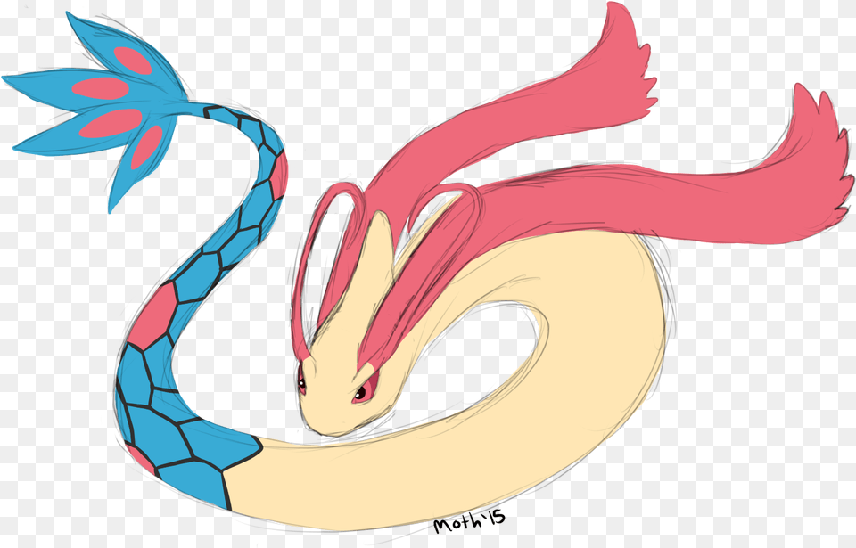 Milotic, Dragon, Adult, Female, Person Png Image