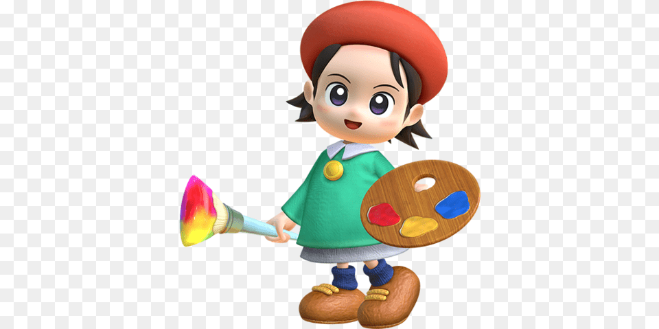 Kirby Star Allies Adeleine And Ribbon, Baby, Person, Doll, Toy Png