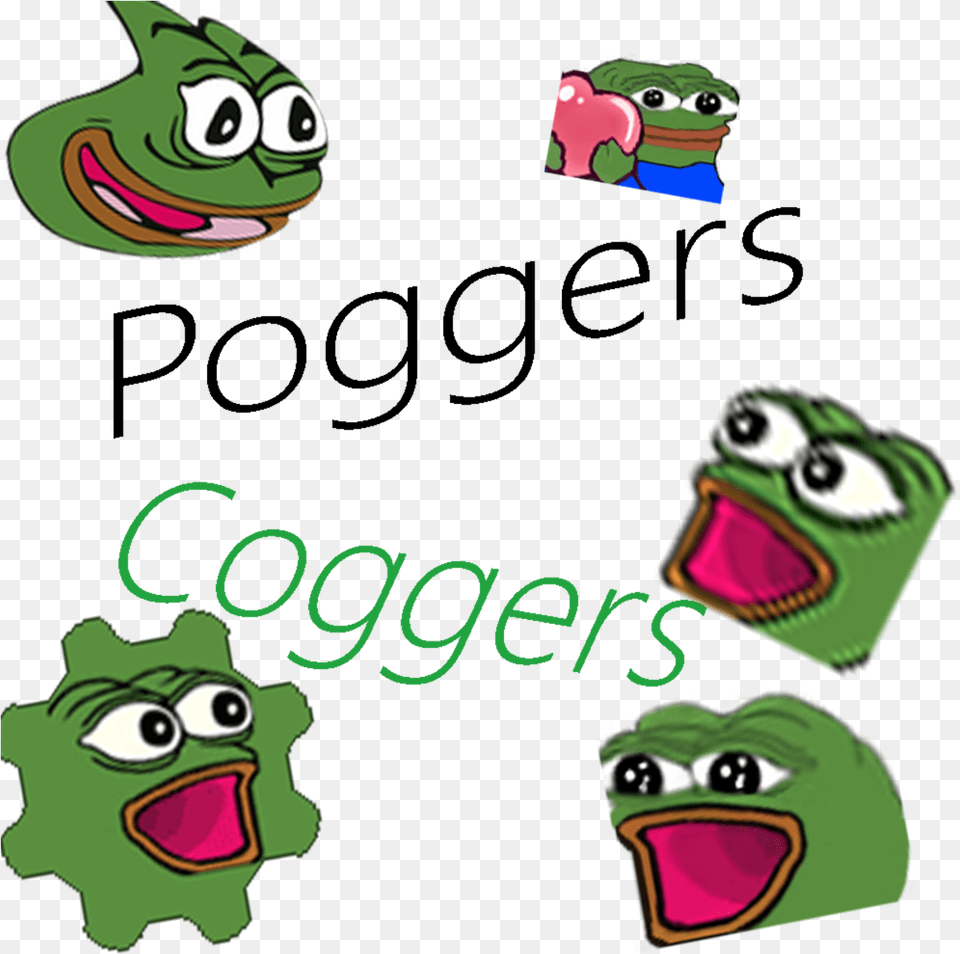 Poggers, Green, Face, Head, Person Free Transparent Png