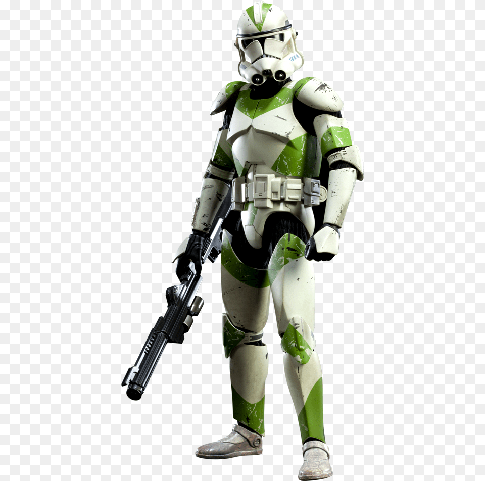 442nd Siege Battalion Clone Trooper Sixth Scale Figure 442nd Siege Battalion Clone Trooper 12 Inch Figure, Person, Robot Png Image
