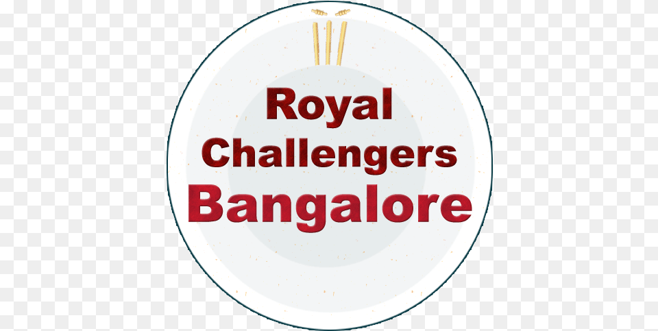 Rcb Logo, Plate, Text Free Png Download