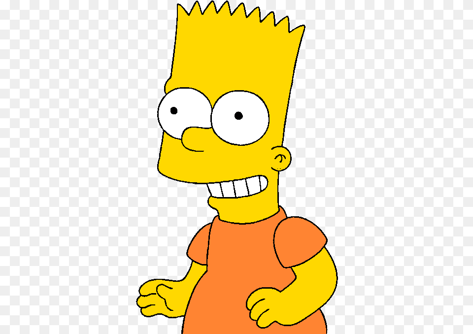 466 X 720 5 Bart Simpson Happy Face Full Size Happy Bart, Cartoon, Baby, Person Png