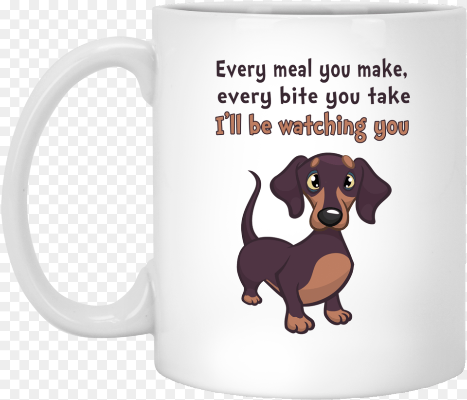 467px Dachshund You Curse Too Much Bitch You Breathe Too Much Shut, Cup, Mammal, Dog, Animal Png