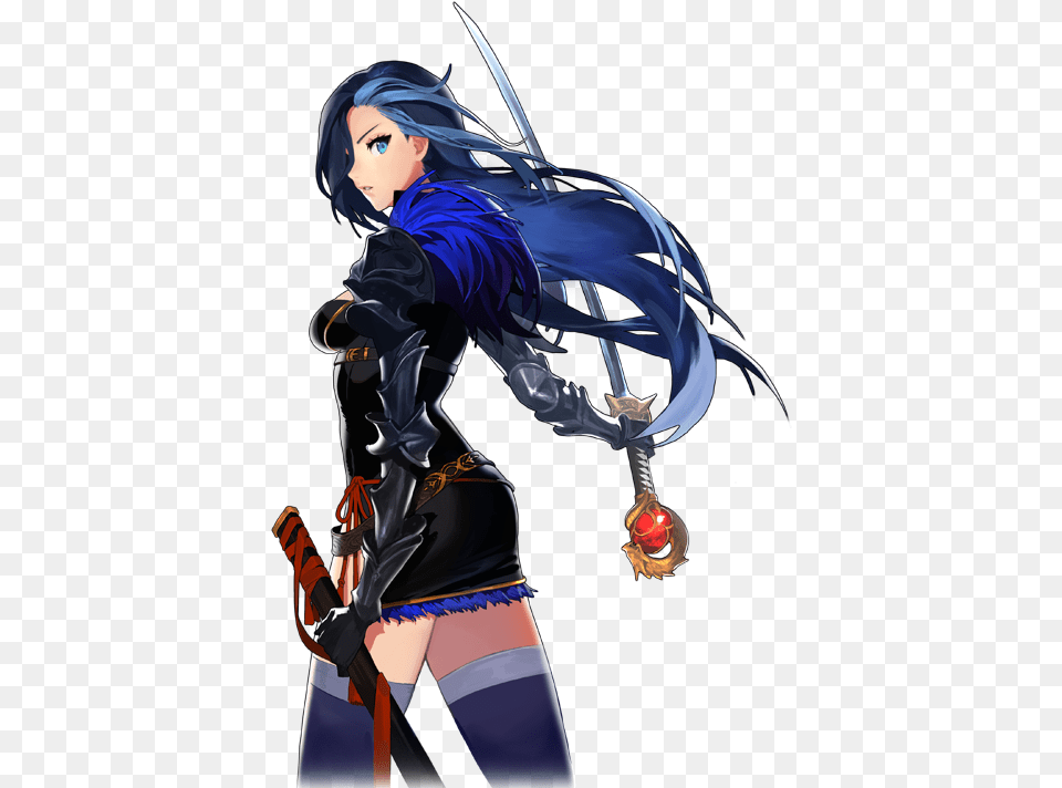 Anime Warrior Girl Shane Seven Knight Sein, Book, Comics, Publication, Sword Png