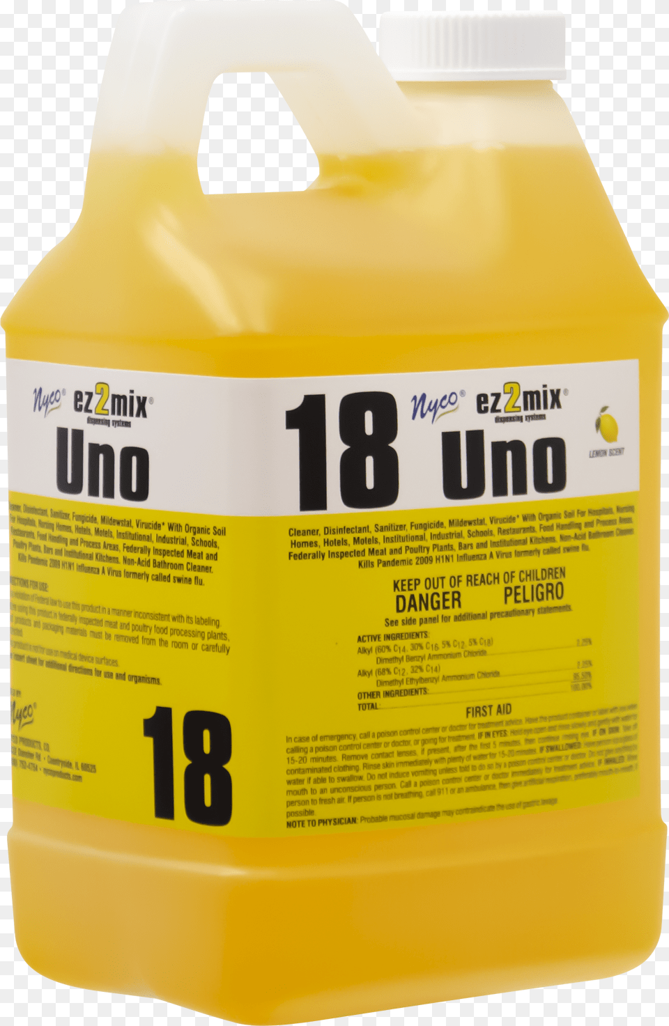 480 Uno Lemon Disinfectant Bottle, Beverage, Juice, Orange Juice Free Transparent Png