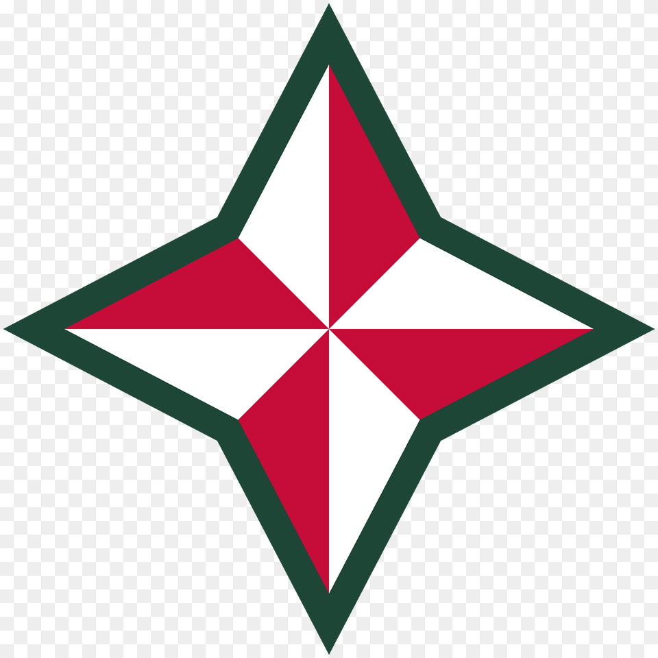 48th Division Shoulder Patch Clipart, Star Symbol, Symbol, Cross Free Png Download