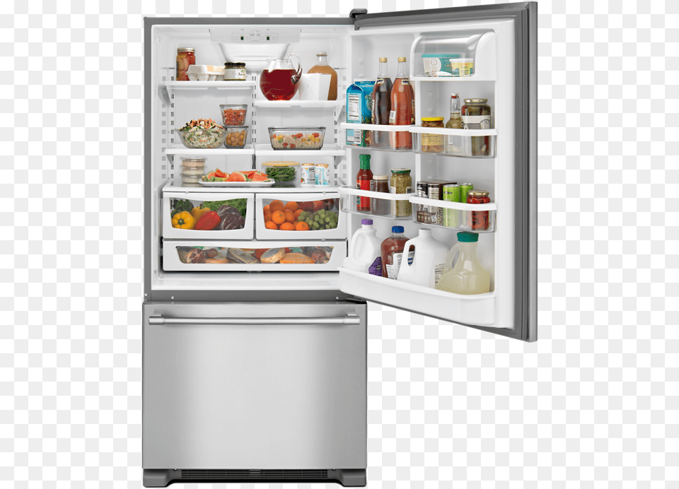 48z Sclp Maytag Bottom Freezer Fridge, Appliance, Device, Electrical Device, Refrigerator Free Png Download