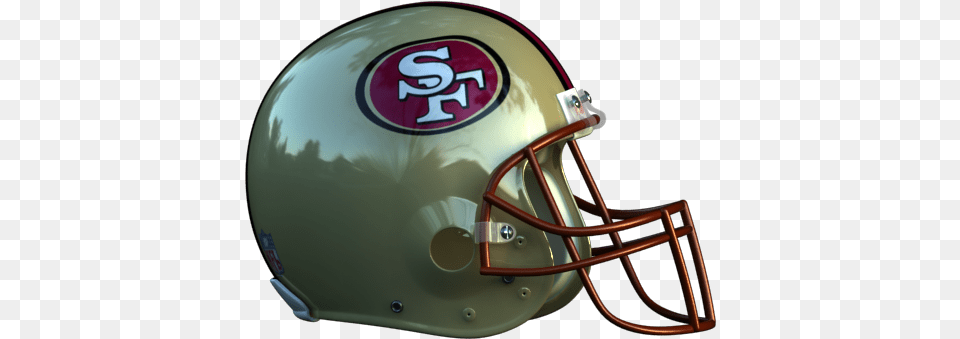 49ers Helmet San Francisco 49ers Helmet Transparent, American Football, Football, Football Helmet, Sport Free Png