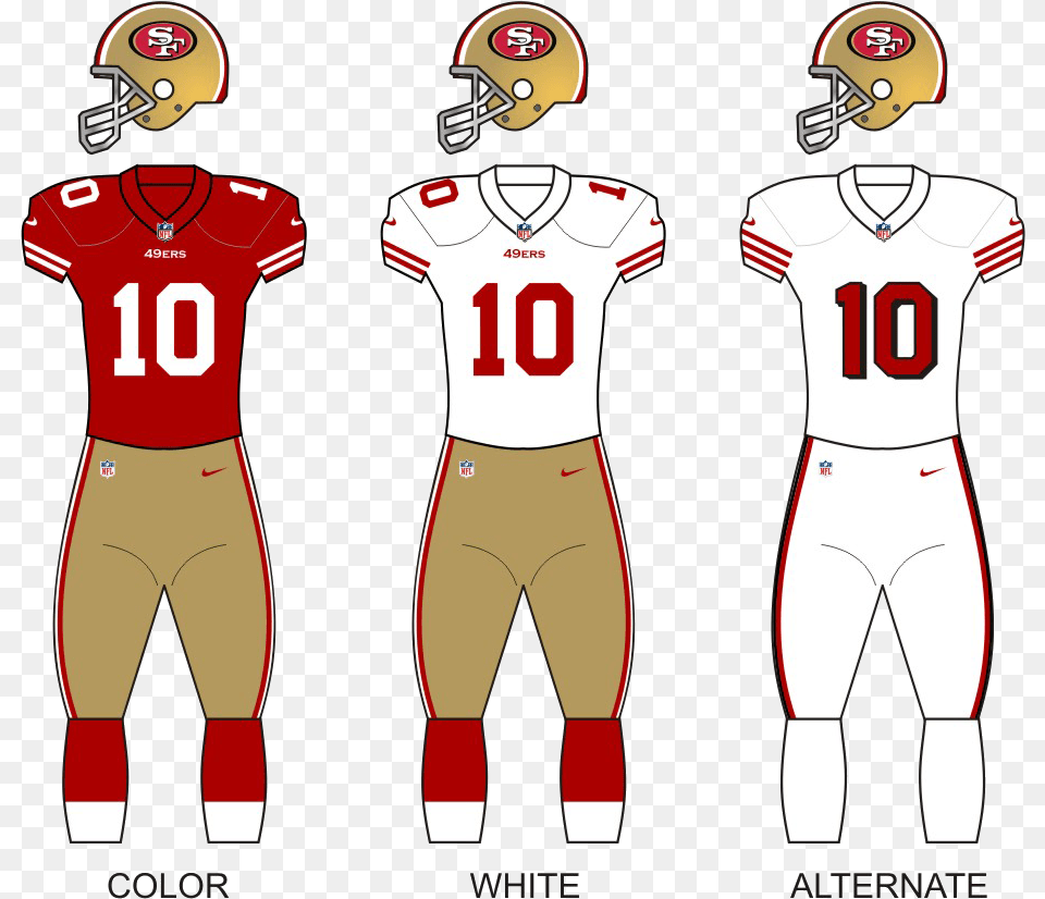 49ers Uniforms 18 Green Bay Packers, Helmet, Person, People, American Football Png