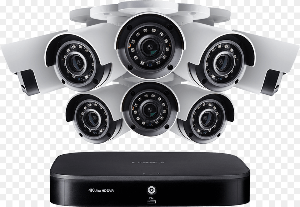 4k Ultra Hd 8 Channel Security System With Eight 4k 4 Camera System Security, Electronics, Machine, Wheel Free Png Download