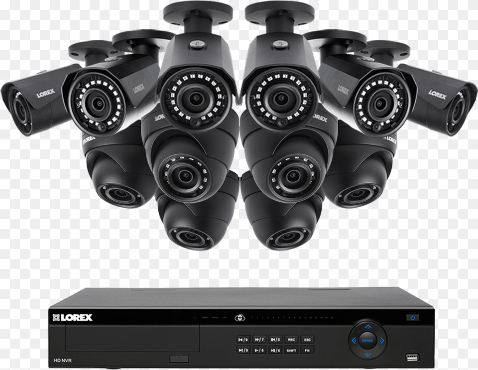 4k Ultra Hd Ip 8 Channel Nvr System With 6 Outdoor 2k Super Hd Ip Camera System With 16 Color Night Vision, Electronics Free Transparent Png