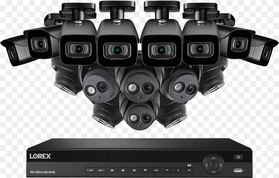 4k Ultra Hd Ip Nvr System With 16 Outdoor 4k 8mp Ip Camera, Electronics, Video Camera Free Png