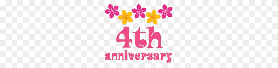 4th Anniversary Flowers, Envelope, Greeting Card, Mail, Flower Png Image