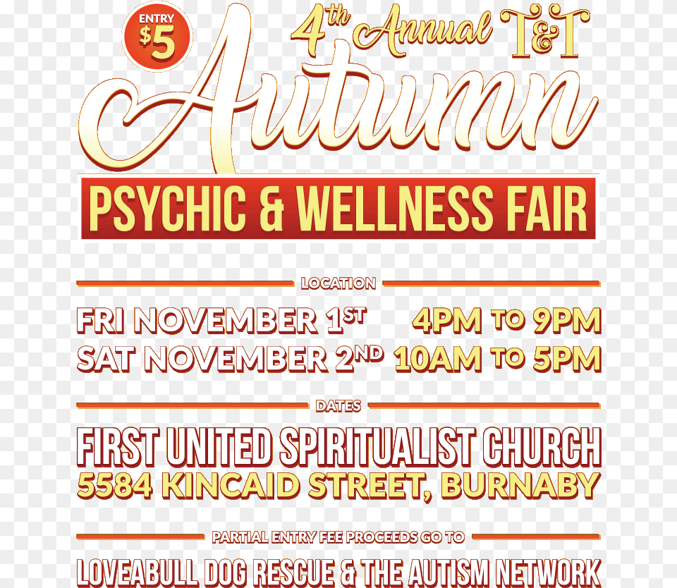 4th Annual Tampt Autumn Psychic Amp Wellness Fair Calligraphy, Advertisement, Poster, Text Png