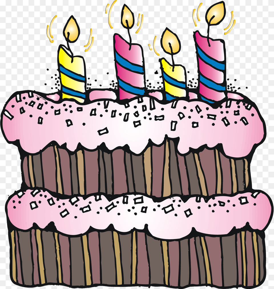4th Birthday Cake Clipart, Birthday Cake, Food, Dessert, Cream Free Transparent Png