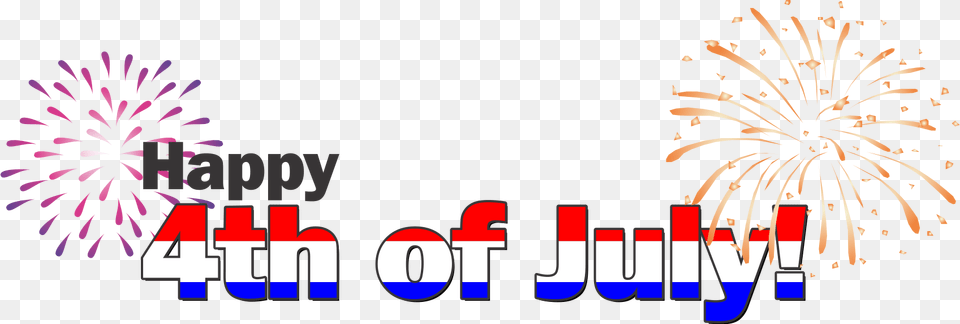 4th Download Happy 4th Of July Words, Art, Graphics, Fireworks, Logo Png Image