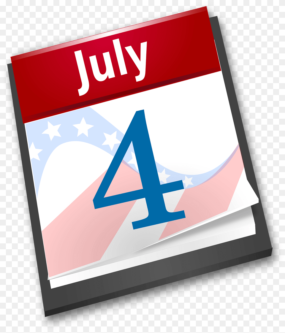 4th July Calendar Clipart, Text Free Transparent Png