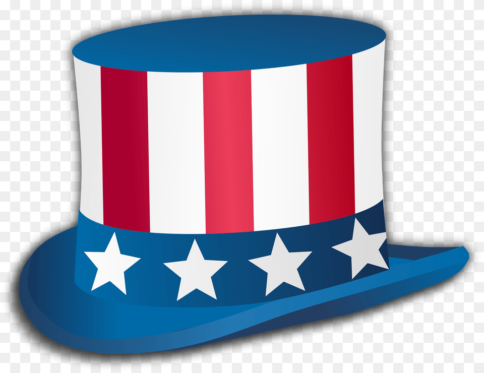 4th July Top Hat Clipart, Clothing Free Png