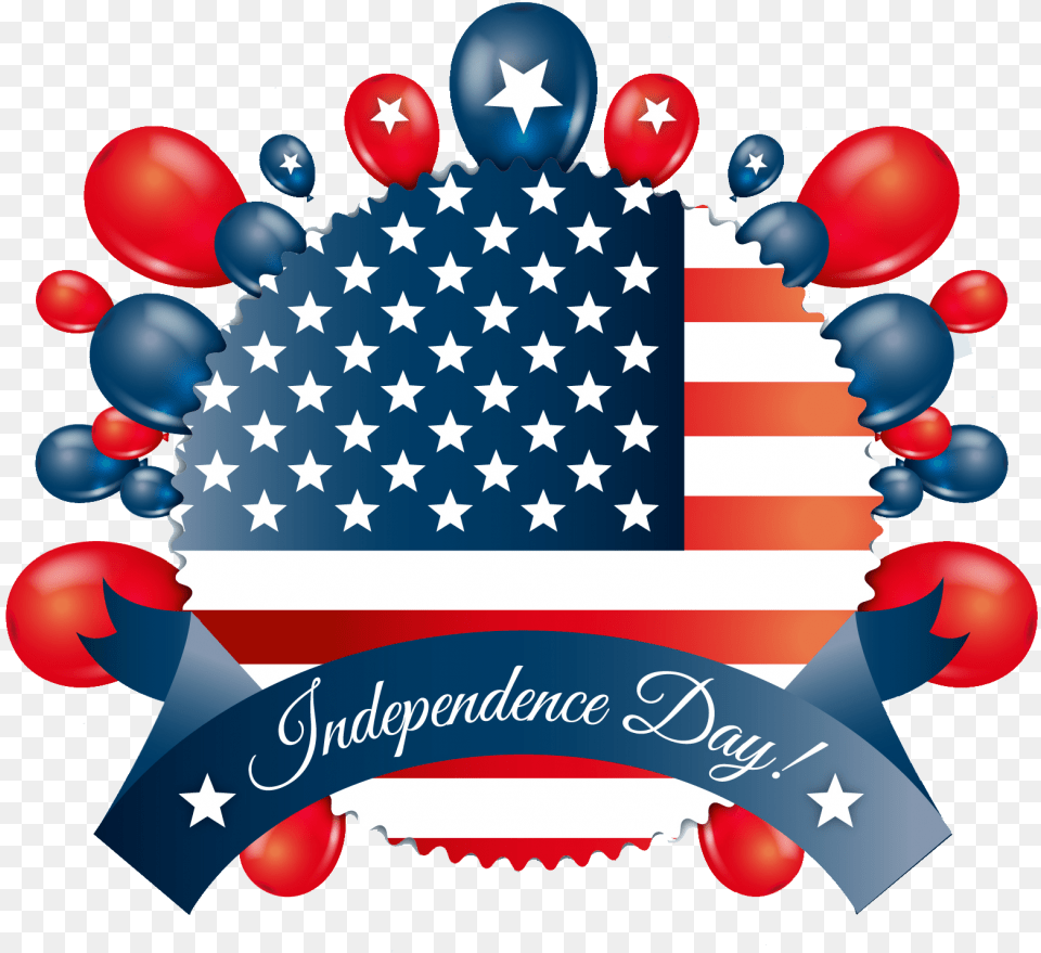 4th July Vector Transparent Images Undocumented Immigrants And Healthcare, American Flag, Flag, Balloon Free Png