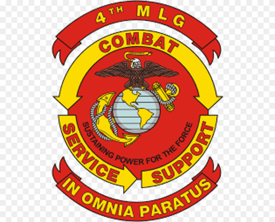 4th Mlg Marine Corps 4th Logistics Group Magnet, Badge, Logo, Symbol, Emblem Free Png