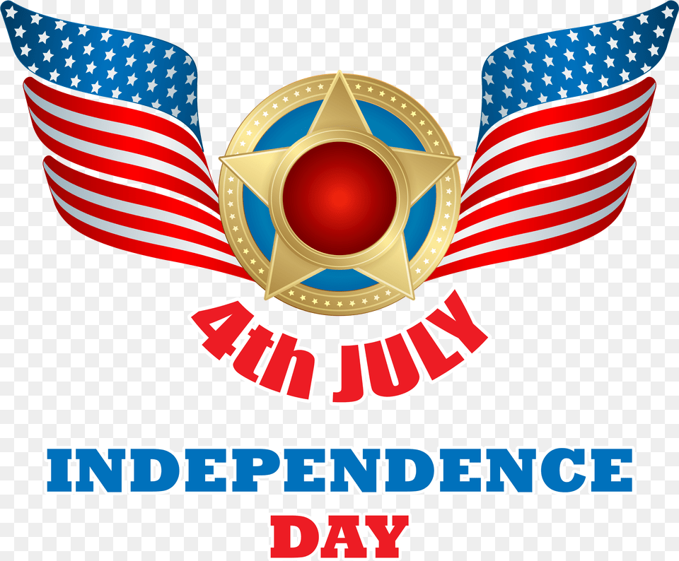 4th Of July Clip Art Image Flag Of The United States, Gold, American Flag, Emblem, Symbol Png