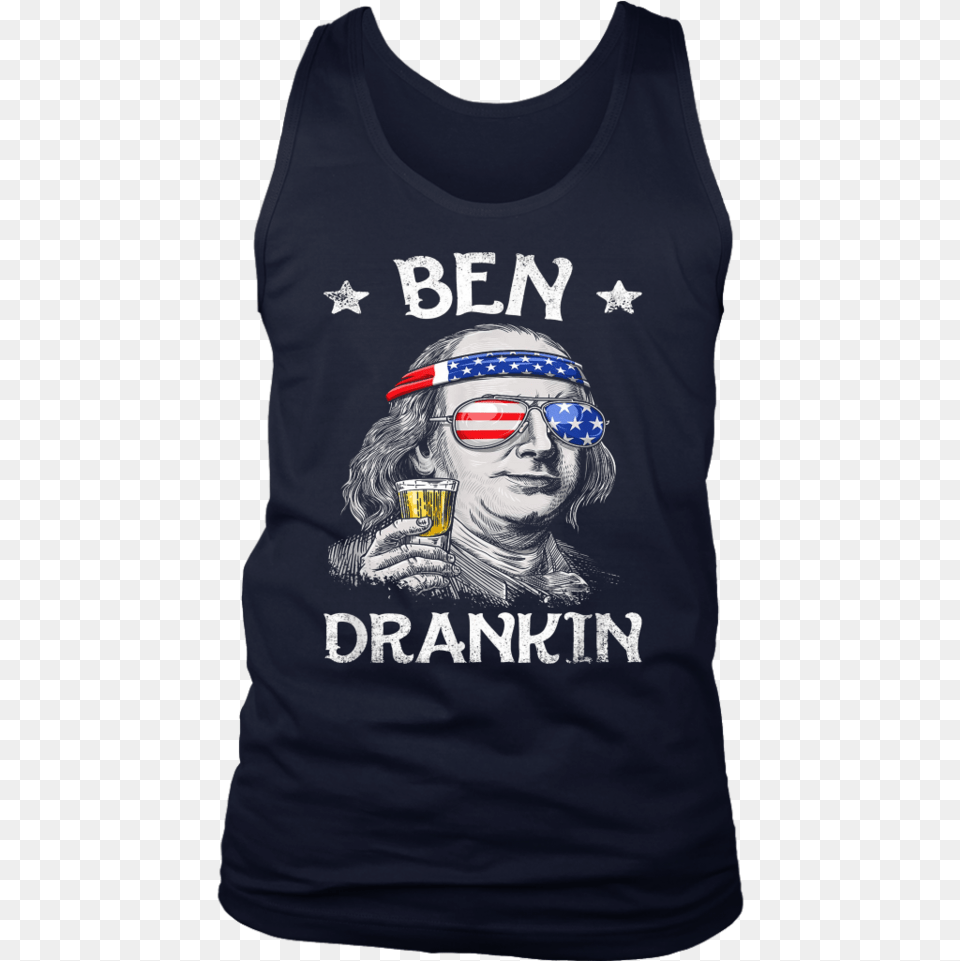 4th Of July Shirts For Men Ben Drankin Benjamin Franklin Ben Drankin 4th Of July, Tank Top, T-shirt, Clothing, Sunglasses Free Png