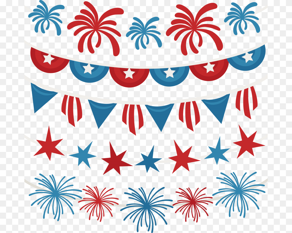 4th Of July Svg Pattern Free Png Download