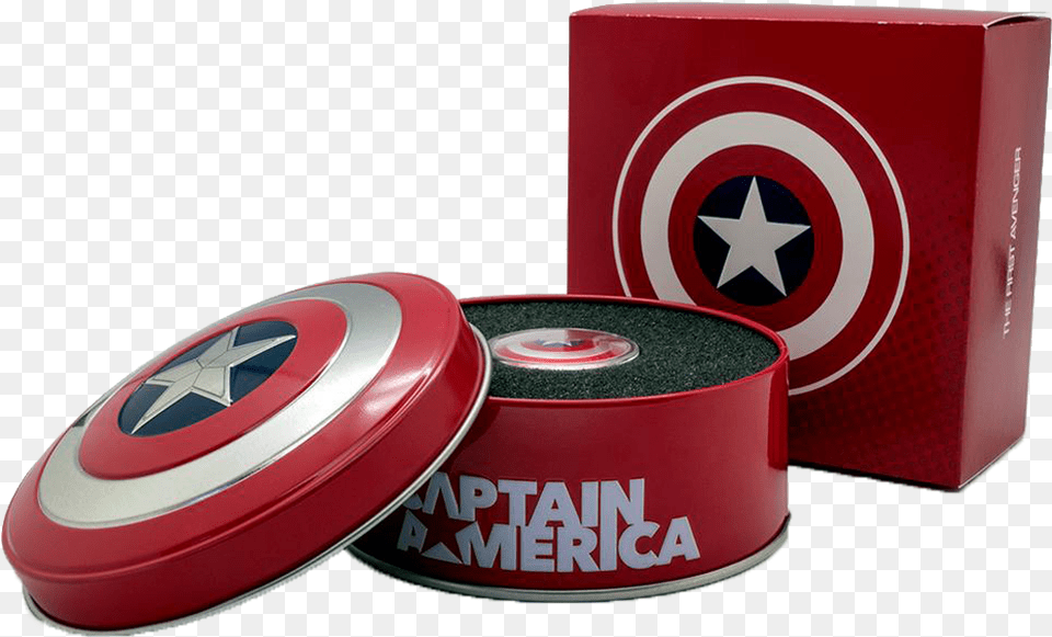 5 2019 Fiji 10 Gram Proof Silver Domed Captain America, Can, Tin Png
