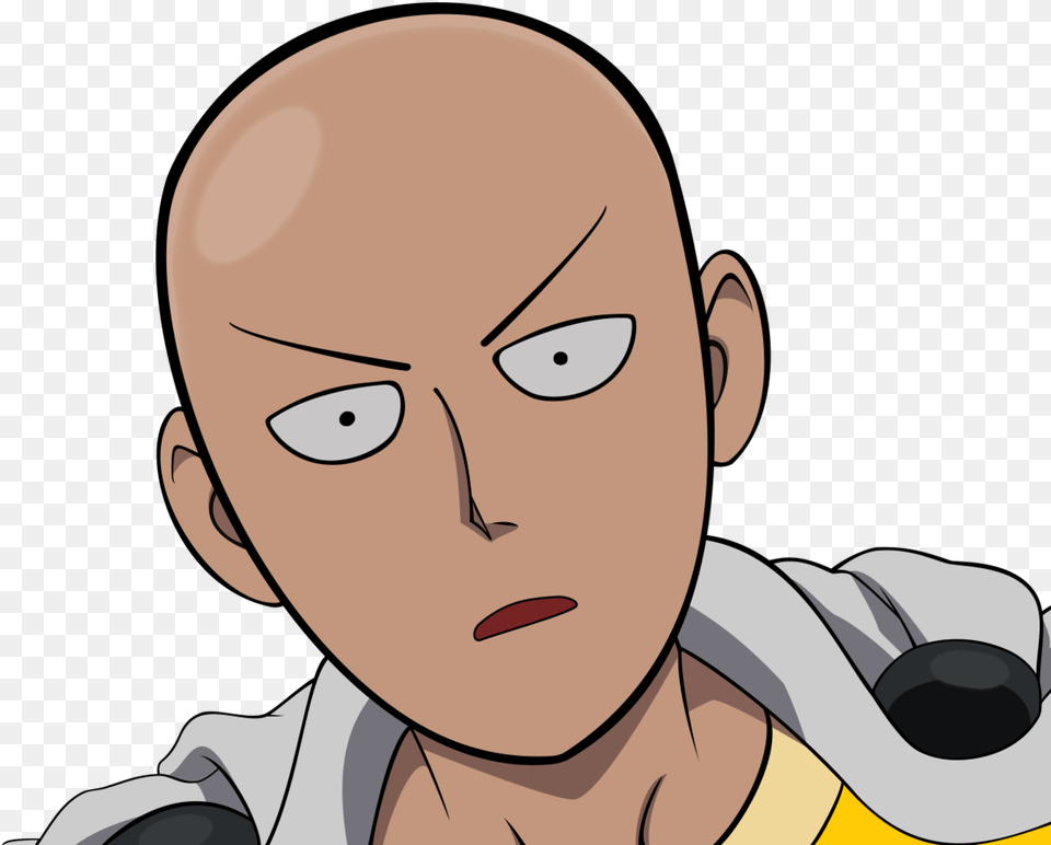 5 One Punch Man Discord Emoji, Baby, Person, Face, Head Png Image