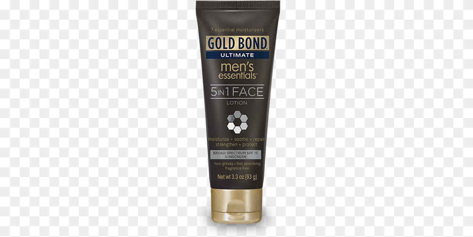 5 In 1 Face Lotion Gold Bond Men39s 5 In 1 Face Lotion, Bottle, Cosmetics, Sunscreen Png