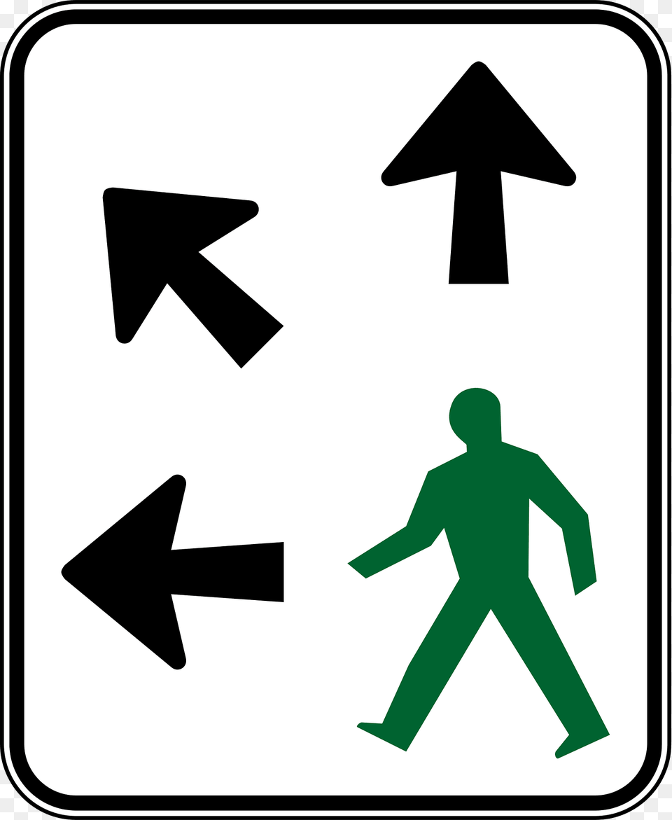 5 Pedestrians May Cross Diagonally Right Clipart, Symbol, Sign, Adult, Person Png Image