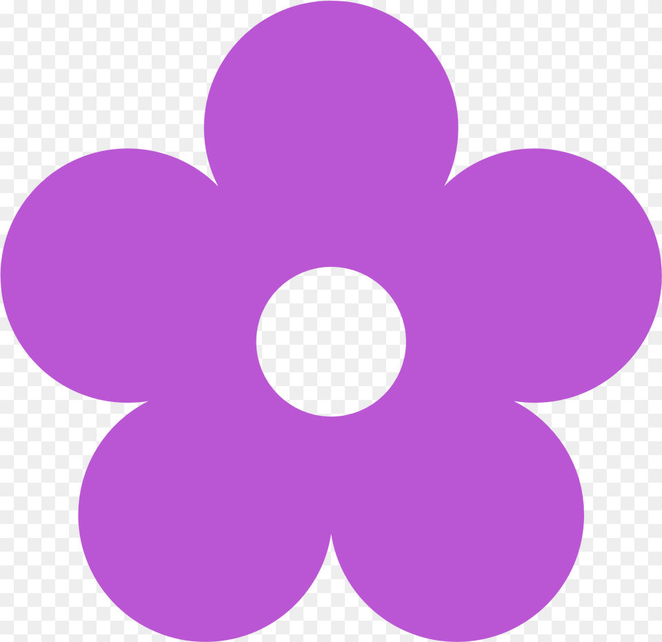 5 Petal Flower Clipart Blue Flower Clipart, Purple, Anemone, Plant, Astronomy Free Png
