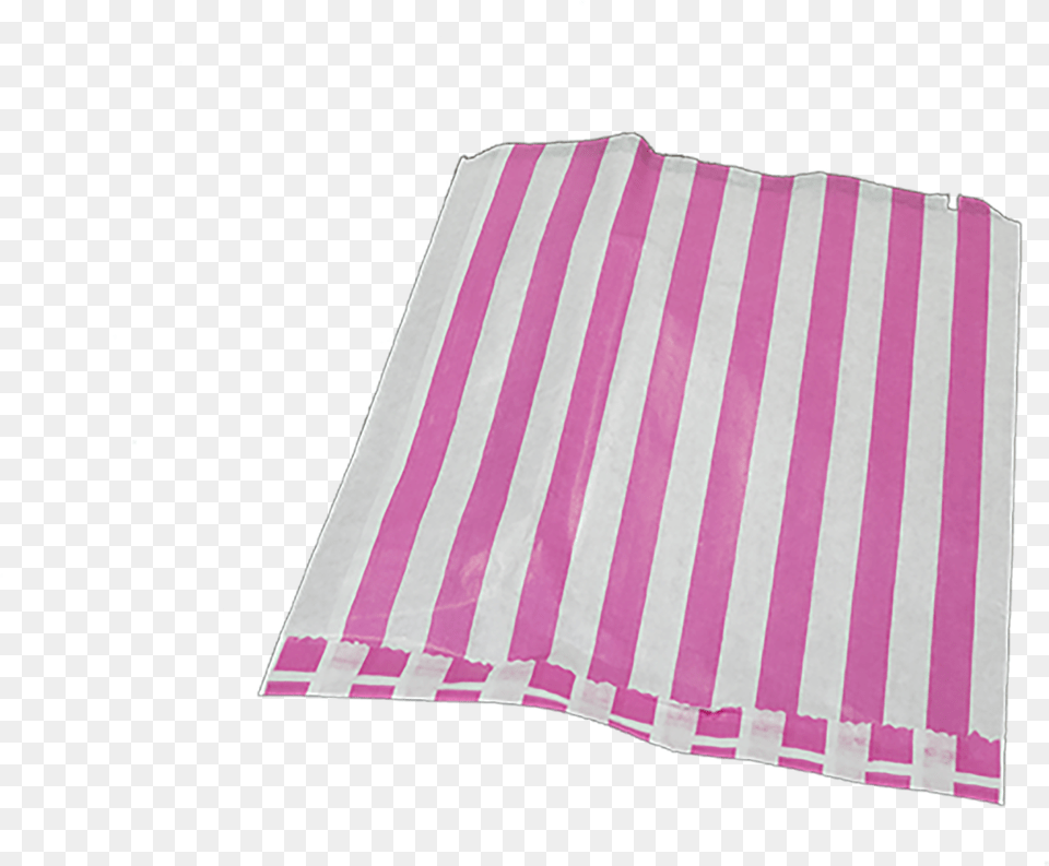 5 X 7 Pink Amp White Stripe Paper Bags Stole, Diaper, Napkin, Towel Free Transparent Png