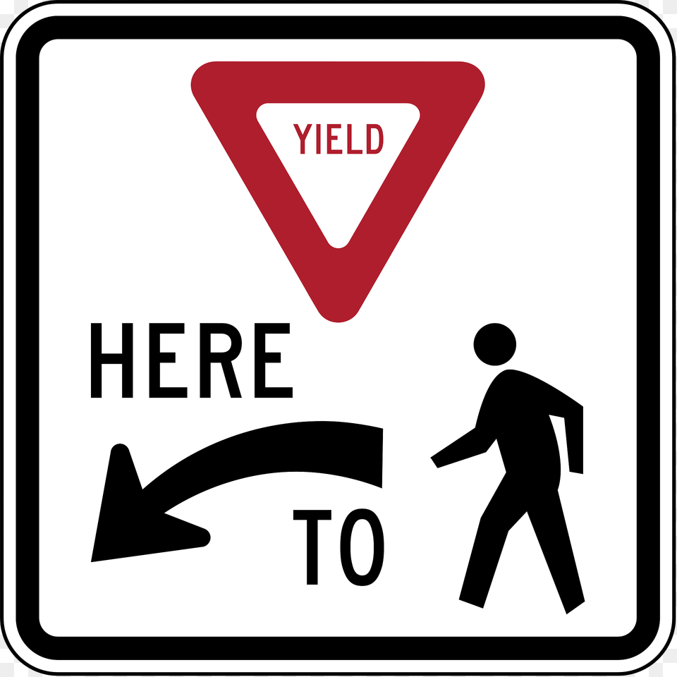 5 Yield Here To Peds Clipart, Sign, Symbol, Road Sign, Adult Free Png Download