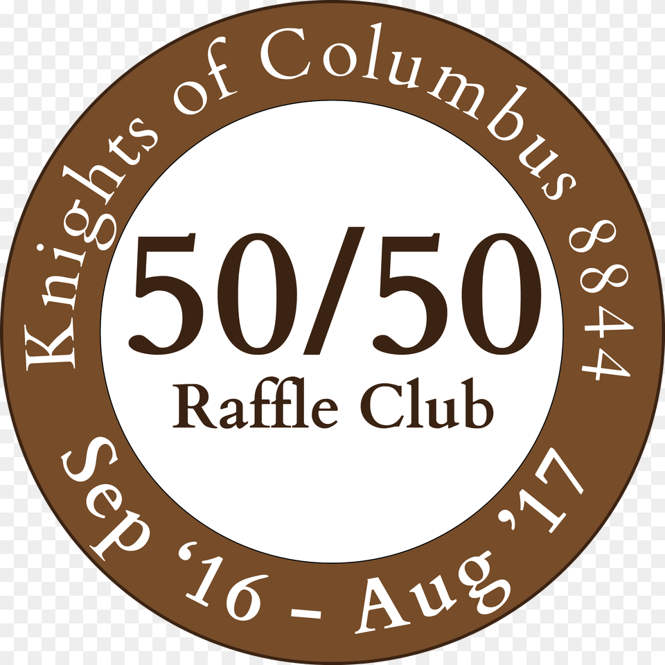 50 50 Raffle Club Portable Network Graphics, Logo, Disk, Text Free Transparent Png